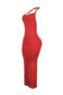 Evelynn Twisted Halter Multi Way Maxi Dress